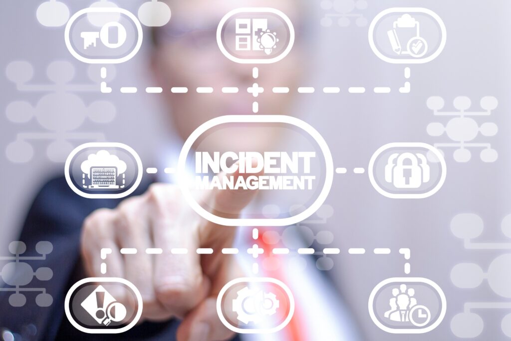 Elements of Incident Management connected and displayed on a site map