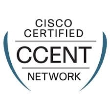 Cisco certified CCENT network badge